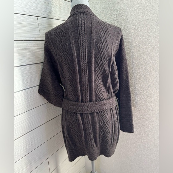 Vici Charcoal Grey Knit Wrap Cardigan Sweater - Picture 8 of 8
